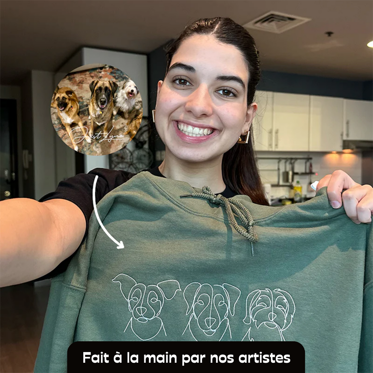 SWEAT À CAPUCHE BRODÉ PERSONNALISÉ