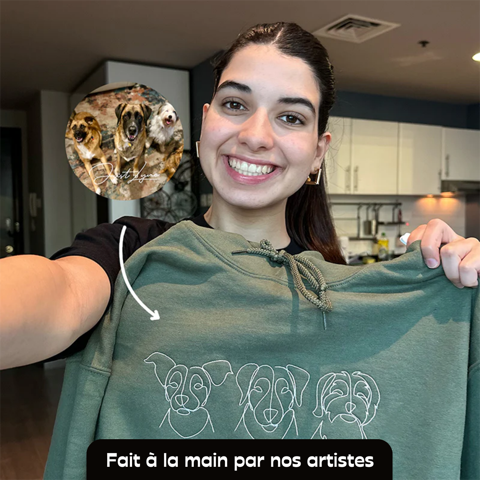 SWEAT À CAPUCHE BRODÉ PERSONNALISÉ