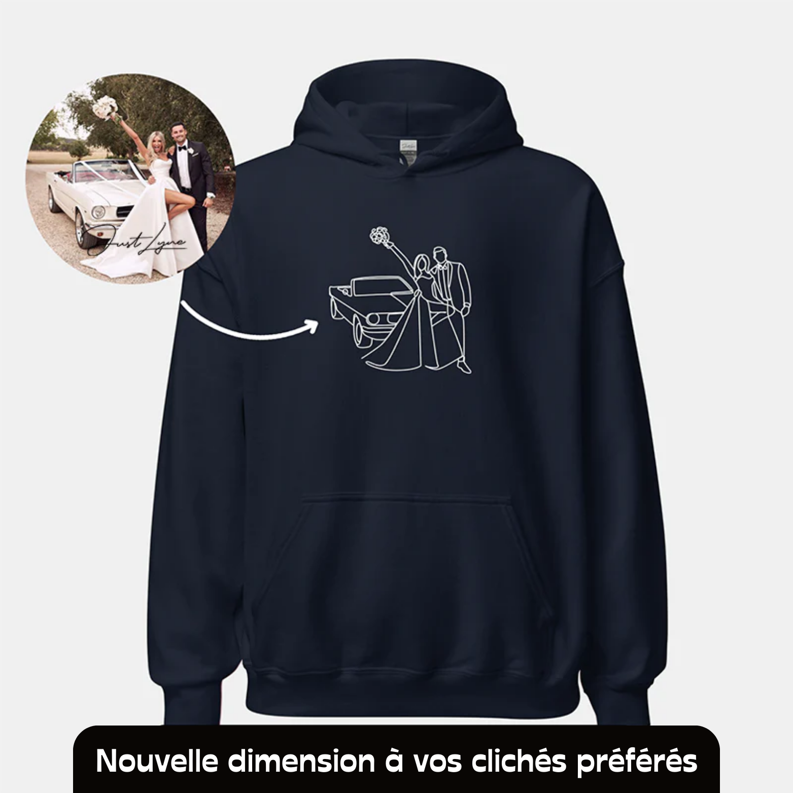 SWEAT À CAPUCHE BRODÉ PERSONNALISÉ