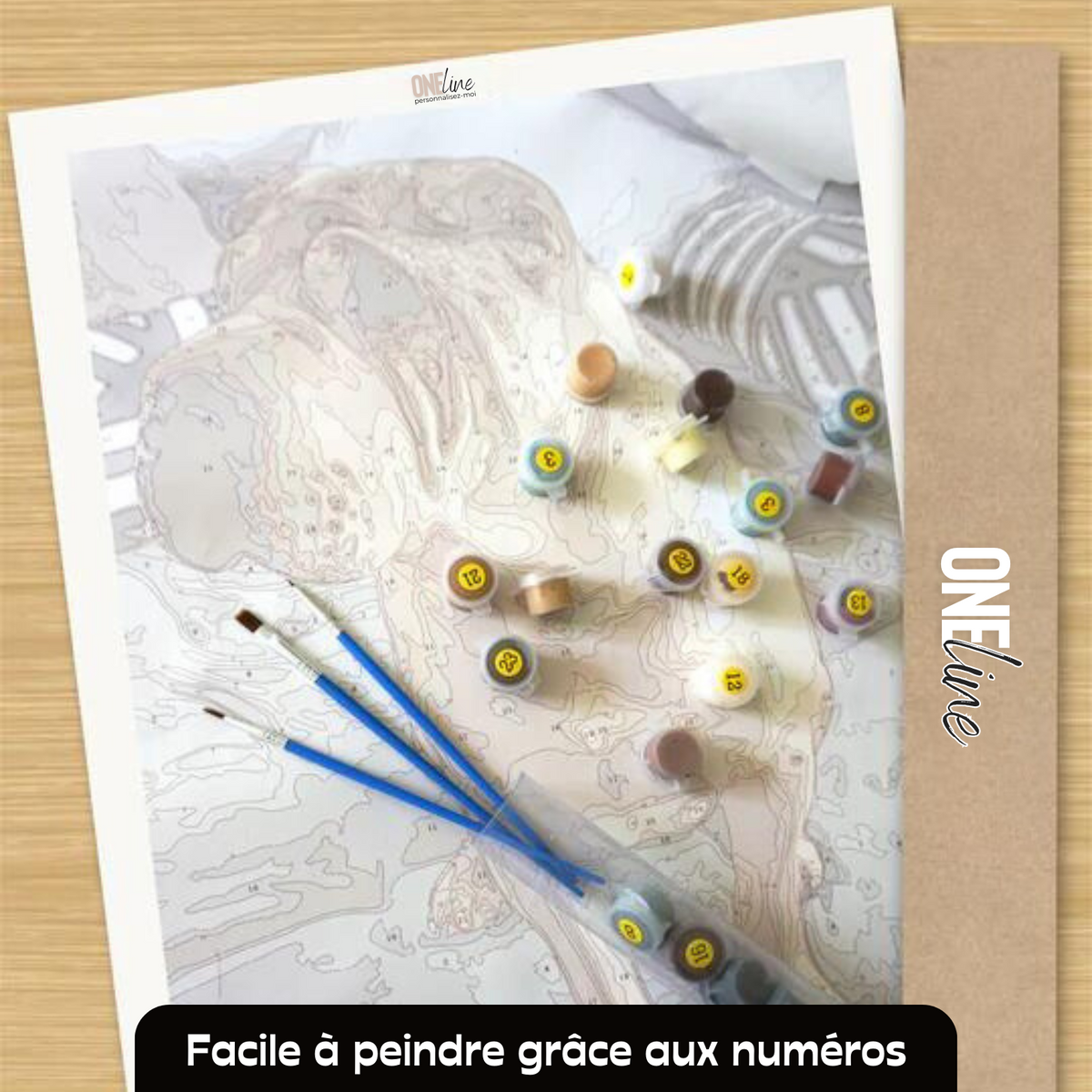 KIT DE PEINTURE PAR NUMEROS PERSONNALISÉ (TOUT INCLUS)