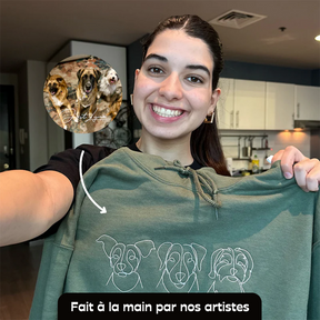 SWEAT À CAPUCHE BRODÉ PERSONNALISÉ
